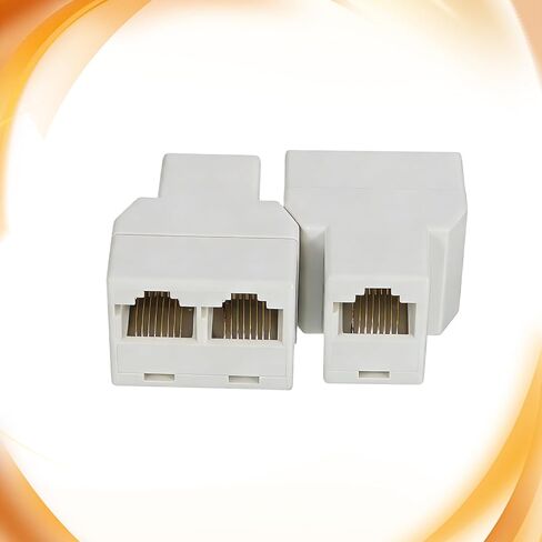 4 Pack Rj45 Splitter Cat 6 Splitter Ethernet Cable Splitters 1 to 2 Coupler Double Socket Hub Interface Contact Modular Plug Network Inline Cat5 Cat5e Cat6 Cables Hub for Pc Laptop Security Camera in Saudi Arabia