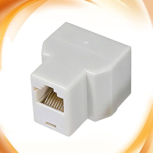 4 Pack Rj45 Splitter Cat 6 Splitter Ethernet Cable Splitters 1 to 2 Coupler Double Socket Hub Interface Contact Modular Plug Network Inline Cat5 Cat5e Cat6 Cables Hub for Pc Laptop Security Camera in Saudi Arabia