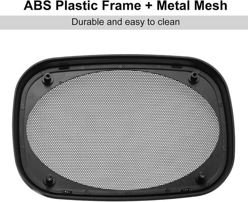 Konohan 4 Pcs 6 x 9 Inch Speaker Grills Covers Car Speaker Cover Audio Guard Woofer Metal Grille Subwoofer Protector Plastic Frame with Metal Mesh in Saudi Arabia
