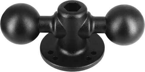 Aluminum 1.5" Dual Ball 2-in-1 Base, Adjustable Mounting Accessories for Tablets/Fishfinders, Compatible with RAM, Arkon, iBolt and More 1.5 inches/C Size Ball Double Socket Arm in Saudi Arabia