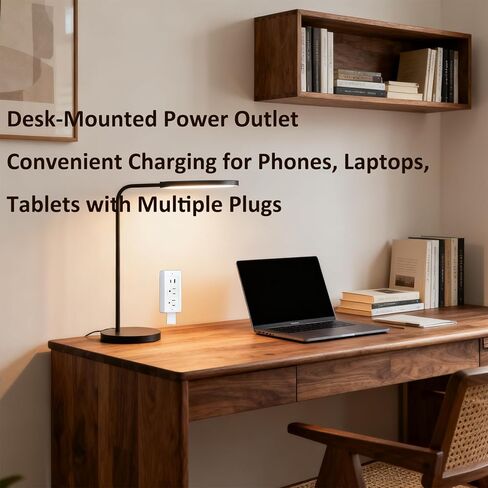 Outlet Extender Stick, 17-28" Adjustable Rotating Electrical Outlet Extender with 2 AC Outlets 1 USB-A 1 USB-C, Wall Plug Extender for Hard to Reach Areas in Saudi Arabia