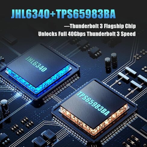 حاوية GLOTRENDS ST5109 40 جيجابت في الثانية TBT3 M.2 NVMe SSD، متوافقة مع Thunderbolt 5/4/3، حتى 3000 ميجابايت/ثانية مع ناقل PCIe 3.0 x4، تدعم SSD 8 تيرابايت in Saudi Arabia