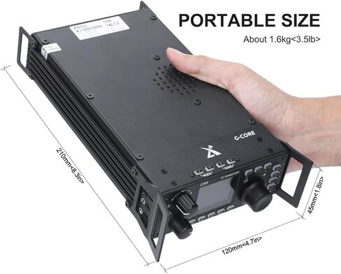 Xiegu G90 HF Radio SDR 20W SSB/CW/AM موالف هوائي تلقائي مدمج إصدار جديد in Kuwait