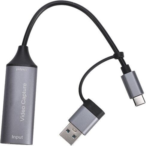 VBESTLIFE Video Capture Card, 1080P 60Hz Output 4K 30Hz Input HDMI to USB C 2.0 with Plug & Play UVC, for Streaming Gaming Camera in Saudi Arabia