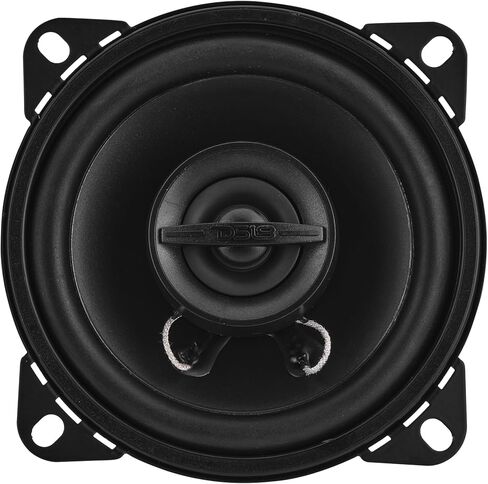 DS18 S40 4 Inch Car Audio Coaxial Speaker Pair - 120W Max (40W RMS) 4 Ohm 2-Way Coax with Grill, Black Matte Steel Basket, and Barium Ferrite Magnet - Upgrade Factory Speakers in Saudi Arabia