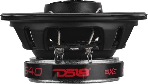 DS18 S40 4 Inch Car Audio Coaxial Speaker Pair - 120W Max (40W RMS) 4 Ohm 2-Way Coax with Grill, Black Matte Steel Basket, and Barium Ferrite Magnet - Upgrade Factory Speakers in Saudi Arabia