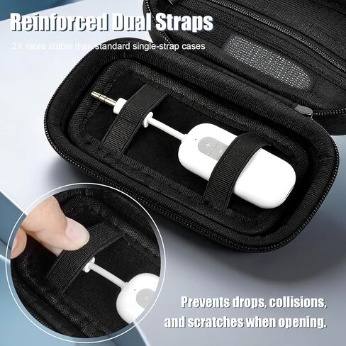 COMECASE Bluetooth Transmitter Case for AirFly SE/Pro2/Pro/Duo, for Avantree Relay, for 1Mii, Bluetooth Receiver Pouch with Deep Pocket for AirPods & Adapter, Gym/Airplane Travel Essentials (Box Only) in Saudi Arabia