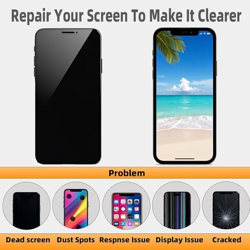 شاشة بديلة لشاشة iPhone 11: مجموعة استبدال شاشة iPhone 11 مع استبدال شاشة LCD iPhone 11 وأدوات إصلاح. مثالي لشاشة iPhone 11 المتشققة - شاشة بديلة iPhone 11. in Kuwait