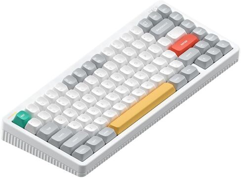 nuphy Halo V2 IO Wireless Mechanical Keyboard with PBT Keycaps,Hot Swappable Custom Gaming Keyboard,Aluminum Alloy Frame,RGB Backlit,Gasket Structure,BT5.0/USB-C/2.4GHz Low Latency Office Keyboards in Saudi Arabia