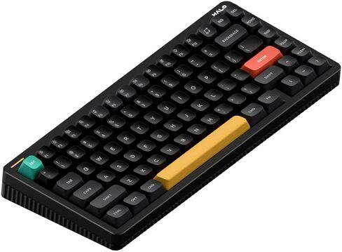 nuphy Halo V2 IO Wireless Mechanical Keyboard with PBT Keycaps,Hot Swappable Custom Gaming Keyboard,Aluminum Alloy Frame,RGB Backlit,Gasket Structure,BT5.0/USB-C/2.4GHz Low Latency Office Keyboards in Saudi Arabia