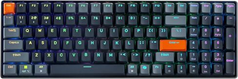 Adesso EasyTouch 1200 Wired/Wireless/Bluetooth Multi-OS Illuminated Mechanical VIA Mini Keyboard with Copilot Ai Hotkey in Saudi Arabia