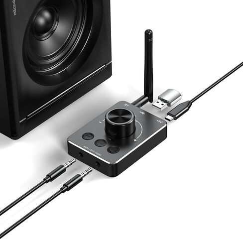 DBEIXIWEI 1 قطعة بلوتوث 5.1 USB مقبض التحكم في مستوى الصوت، جهاز كمبيوتر شخصي مكبر الصوت حجم الصوت تحكم عن بعد مقبض مفتاح واحد كتم وظيفة جزء in Saudi Arabia