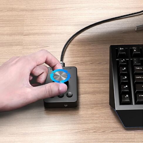 DBEIXIWEI 1 قطعة بلوتوث 5.1 USB مقبض التحكم في مستوى الصوت، جهاز كمبيوتر شخصي مكبر الصوت حجم الصوت تحكم عن بعد مقبض مفتاح واحد كتم وظيفة جزء in Saudi Arabia