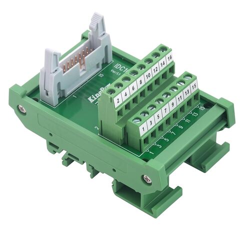 IDC26 2x13 26Pin 0.1" FRC Connector Male Interface Module DIN Rail Mounting Terminal Block Breakout Board for PLC MCU Flat Ribbon Cable in Saudi Arabia
