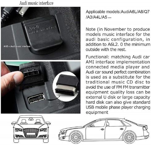 سلك USB-C إلى AMI Aux لهاتف iPhone 15/16/17، كابل صوت USB من النوع C إلى MMI معتمد من Apple MFi متوافق مع Audi A3/A4/A5/A6/A8/S4/S6/S8/TT، دونجل شحن صوت السيارة المضفر من النايلون (3.3FT) in Saudi Arabia