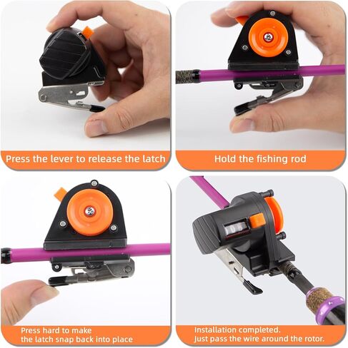 2PC Fishing Line Counter and Fishing Line Spooler Set, Universal Rod Clamp 4 Sizes Silicone-Protected Spooler, 0-999M Depth Gauge Counter,Smooth Winding System for Spinning/Baitcasting Reels in Saudi Arabia