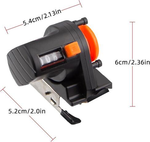 2PC Fishing Line Counter and Fishing Line Spooler Set, Universal Rod Clamp 4 Sizes Silicone-Protected Spooler, 0-999M Depth Gauge Counter,Smooth Winding System for Spinning/Baitcasting Reels in Saudi Arabia