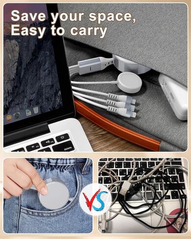 100W 4 in 1 Multi Charging Cable for Samsung Watch - 2 in 1 USB A/C Input Retractable Fast Charger Cord for Galaxy S23/22, iPhone17/16/15/14/13/12, Android, 3M/10Ft(Apple Watch Not Supported) in Kuwait