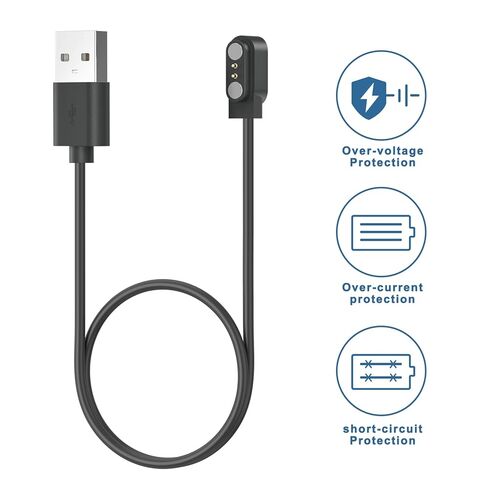 Vanjua 2-Pack Compatible for BIGGERFIVE Brave 2 Smartwatch Charger, Replacement USB-A/USB-C Charging Cable Cord for BIGGERFIVE BW02&BW01 in Saudi Arabia