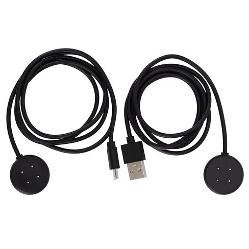 قطعتان من كابلات الشحن لساعة Google Pixel 2/3، 3.3ft/1m مغناطيسي USB-A/C بديل سلك الشحن السريع للساعة الذكية (أسود) in Saudi Arabia
