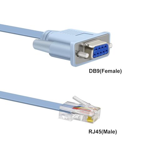 RS232 to RJ45 Cable Console Cable Serial Cable RJ45 to DB9 Compatible Cisco Routers, Switches, Firewalls, Drahtlosen Devices and More in Kuwait