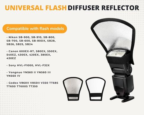 DS. DISTINCTIVE STYLE 3 Pack Flash Diffuser for Speedlight and 2 Pack Flash Diffuser Reflector in Saudi Arabia