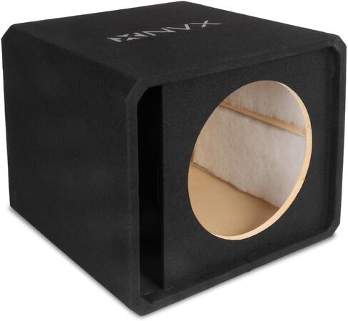 NVX NE151P Single 15" Slot Ported Subwoofer Enclosure – 3.5 Cu Ft MDF Sub Box with Polyfill, 38Hz Tuning, Spring Terminals, Black Carpet Finish in Saudi Arabia