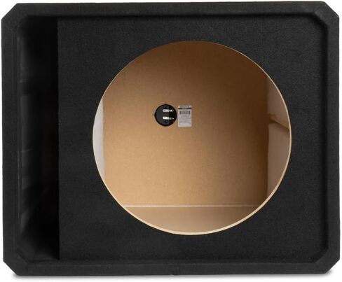 NVX NE151P Single 15" Slot Ported Subwoofer Enclosure – 3.5 Cu Ft MDF Sub Box with Polyfill, 38Hz Tuning, Spring Terminals, Black Carpet Finish in Saudi Arabia
