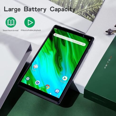 Tablet 8 inch, Android OS L8 Reading Tablet, 64GB Storage, Quad Core, 1280x800 HD IPS Display, 8.0 MP Rear Camera, Wi-Fi, Bluetooth, Black in Saudi Arabia