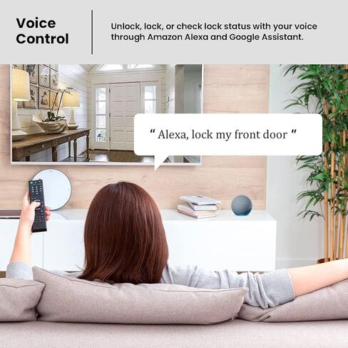Lockly Vision Elite - قفل ذكي لفيديو WiFi مع كاميرا رؤية ليلية، مستشعر حركة، بصمة بيومترية، التحكم الصوتي، التحكم عن بعد في التطبيق، جرس الباب، لوحة شمسية، لوحة مفاتيح رقمية، أسود غير لامع in Kuwait