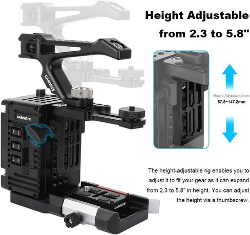 CAMVATE Adjustable Camera cage Expansion Module with Top Handle-26027 in Saudi Arabia
