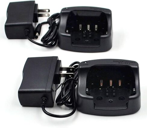 (2-Pack) BC-173 Rapid Desktop Battery Charger Compatible for Icom IC-M21 IC-M2A IC-M31 IC-M32 IC-M33 IC-M34 IC-M35 IC-M36 IC-M90 IC-GM1600 IC-GM1600E Two Way Radios BP-224 BP-252 Battery in Saudi Arabia