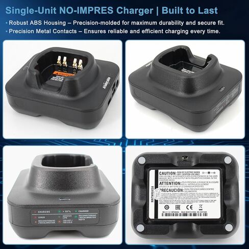NNTN8860A NNTN8845A Charger Fit for Motorola APX6000 APX6000XE APX8000 APX8000XE APX7000 PAX7000XE Radio, NO-IMPRES Single Unit Charger with Dual USB Ports for NNTN7038 PMNN4485 Battery in Saudi Arabia
