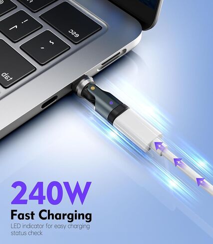 TiMOVO USB C 90 Degree Adapter, (2 Pack) PD 240W USB C Right Angle Adapter, Charging, Data Transfer, 360° & 180° Rotating Adaptor for iPhone 17/16/15, MacBook Pro, iPad, Galaxy, Tablet, Laptop, Gray in Saudi Arabia