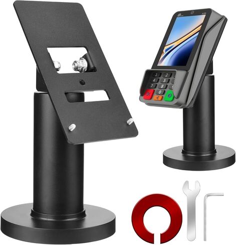 حامل طرفي لنقاط البيع لبطاقة الائتمان Homakover لـ Pax A35، Pax S300، عرض مشبك قابل للتعديل مع إمالة، حامل دفع بدون تلامس in Saudi Arabia