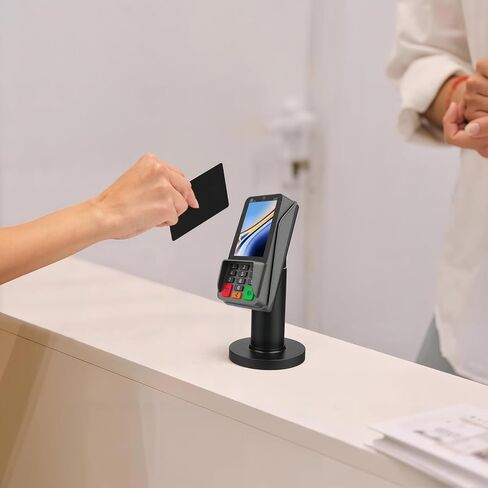 حامل طرفي لنقاط البيع لبطاقة الائتمان Homakover لـ Pax A35، Pax S300، عرض مشبك قابل للتعديل مع إمالة، حامل دفع بدون تلامس in Saudi Arabia
