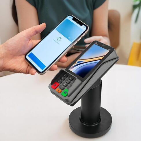 حامل طرفي لنقاط البيع لبطاقة الائتمان Homakover لـ Pax A35، Pax S300، عرض مشبك قابل للتعديل مع إمالة، حامل دفع بدون تلامس in Saudi Arabia