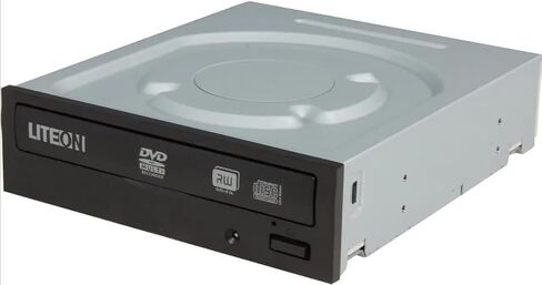 LITE-ON iHAS324-07 24X SATA محرك أقراص DVD/CD داخلي، محرك أقراص DVD±RW ثنائي الطبقة، ناسخ أقراص CD-R 48X، أسود in Kuwait