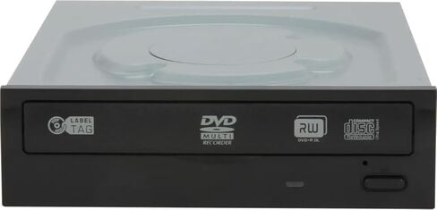 LITE-ON iHAS524-T06 24X محرك ناسخ أقراص DVD/CD داخلي SATA مع علامة التسمية، 12X DVD+R DL، 48X CD-R، أسود in Kuwait
