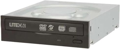 LITE-ON iHAS324-08 ناسخ أقراص DVD/CD داخلي 24X SATA، 24X DVD±R، 8X DVD+RW، 6X DVD-RW، 48X CD-R، محرك أقراص ضوئي أسود in Kuwait