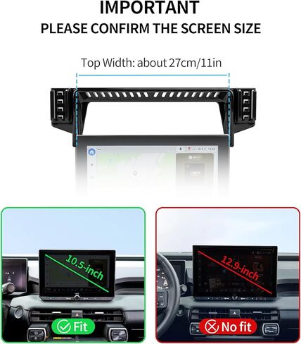 Car Phone Holder for Toyota RAV4/Hybrid 2026 Accessories 10.5-Inch Screen Fixed Clip, 360° Rotation Phone Mount Compatible with MagSafe, Phone Holder Does Not Affect Air Vent in Saudi Arabia