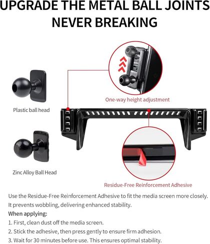 Car Phone Holder for Toyota RAV4/Hybrid 2026 Accessories 10.5-Inch Screen Fixed Clip, 360° Rotation Phone Mount Compatible with MagSafe, Phone Holder Does Not Affect Air Vent in Saudi Arabia