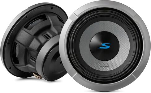 Alpine S2-W8D2 S Series 8 Dual 2-Ohm Subwoofer 900W KTE-8G.3 8-Inch Grille for Select Apline Subwoofer Bundle in Saudi Arabia