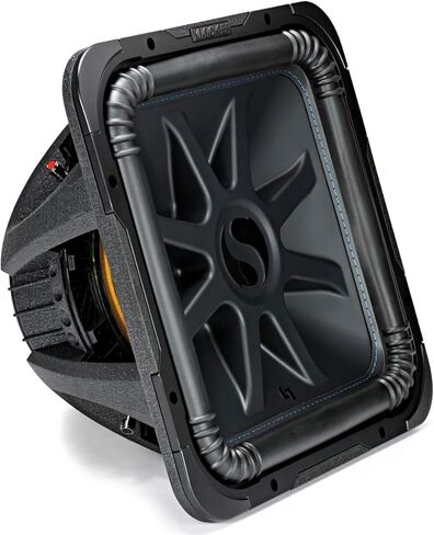 KICKER 44L7S152-RS مربع السيارة العالمي L7 Solo-Baric 15 "Sub 2000W Peak، 43CXA18001-RS CX Series Class D 1800W Sub Amplifier و 215SQ صندوق فرعي مزدوج مختوم - تم تجديده in Saudi Arabia