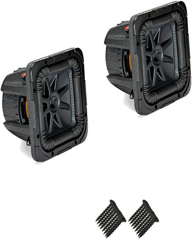 حزمة مكبرات الصوت KICKER 44L7S82 Solobaric L7 مقاس 8 بوصة - ملفات صوتية مزدوجة 2 أوم للتوصيل إلى مضخم صوت أحادي الكتلة 2 أوم in Saudi Arabia