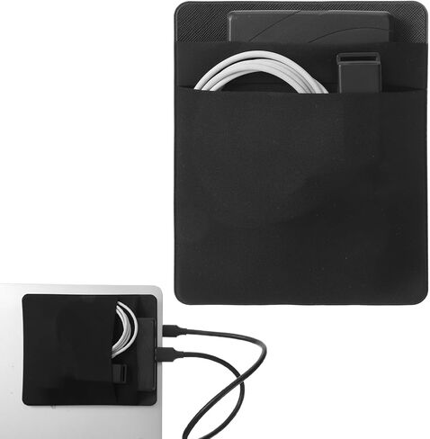 Portable Hard Drive Sleeve for Laptop, 2-Pocket Mouse Holder for Laptop External Hard Drive Sleeve Mouse Pocket for Laptops SSD Holder for Laptops Compatible with External 2.5" HDD in Saudi Arabia