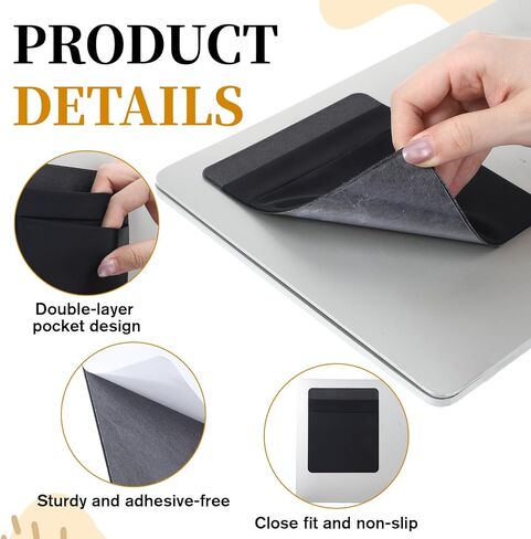 Portable Hard Drive Sleeve for Laptop, 2-Pocket Mouse Holder for Laptop External Hard Drive Sleeve Mouse Pocket for Laptops SSD Holder for Laptops Compatible with External 2.5" HDD in Saudi Arabia
