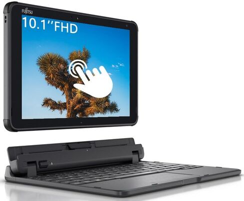 Fujitsu Tablet Stylistic Q5010 Tablet, 10.1in FHD (1920×1020) Touch Windows 11, Intel Celeron N4020, 4GB RAM, 64GB SSD, 2×Webcam, Japanese Keyboard (Renewed) in Saudi Arabia