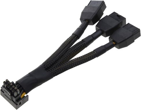 3x8pin إلى 16pin (12 + 4P) بطاقة الرسومات مصدر الطاقة 3x8pin 4x8Pin كابل محول Pcie 5.0 كابل لوحدة معالجة الرسومات RTX4090 RTX4080 in Kuwait