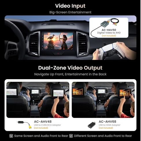 ATOTO S8L 7 بوصة AI Android Double Din ستيريو سيارة، مع OBD، CarPlay اللاسلكي وAndroid Auto، 4G+64G، 4G SIM/Wi-Fi، AI Agent، DSP 32Band EQ/SCVC، HDMI داخلي/خارجي، مسار GPS، HD LRV in Kuwait
